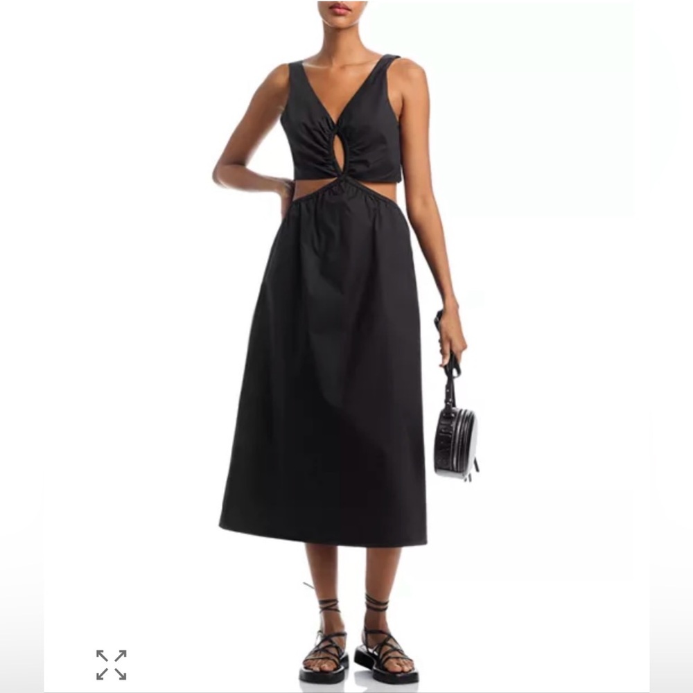 ✨ NWT ANINE BING DIONE CUTOUT MIDI DRESS ✨ large